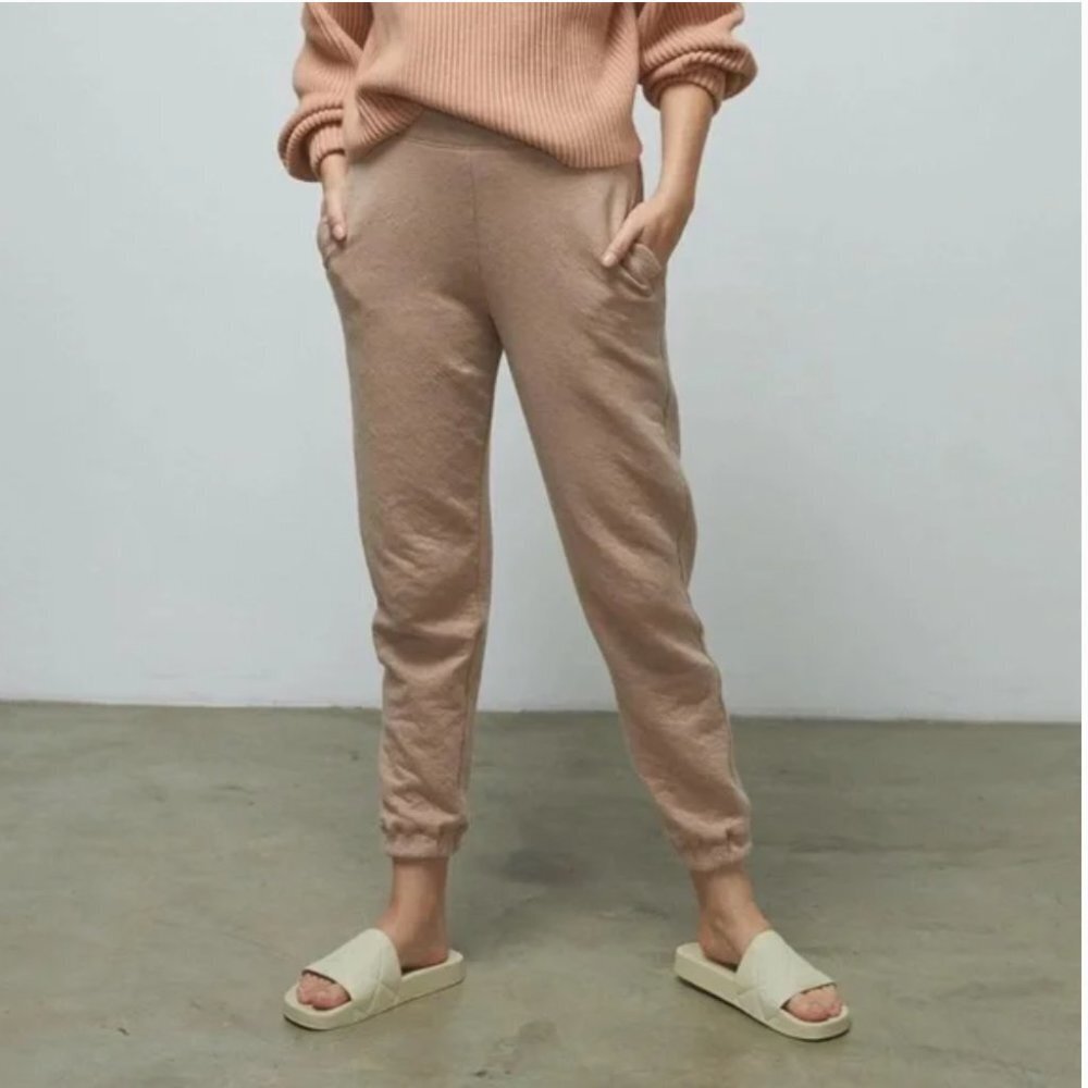 Lunya Restore Double Face Pima Cotton Pant in Medium Ottium Tan